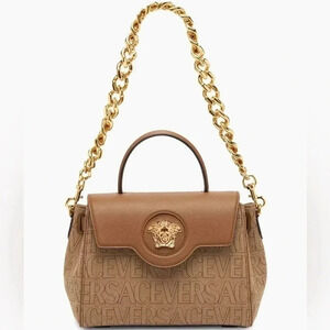 Versace
Medusa Monogram Jacquard Top-Handle Bag